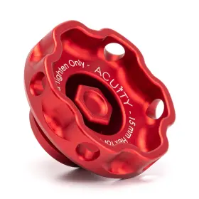 1927-red Acuity Instruments Podium Oil Cap In Satin Red For Hondas/acuras