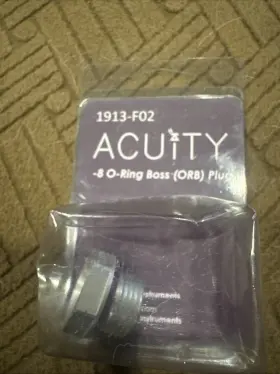 1913-f02 Acuity Instruments 658906263342 For Fuel Rail -8 O-ring Boss Orb Plug