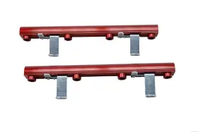 14104 Aeromotive Fuel Rails Billet Aluminum Red Anodized Ford Mustang 4.6l Pair
