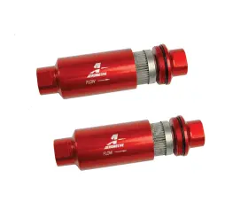 Orb-10 Aeromotive Performance 12304 Universal In-line 100 Micron Fuel Filter Ports - Qty 2