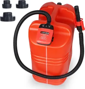 Jmad-001 Aetleemo Automatic Fuel Transfer Pump With Auto-stop Sensor 2.4 Gpm Flexible Red