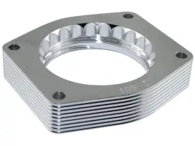 46-34003 Afe Silver Fits Bullet Throttle Body Spacer Kit For Gm Trucks And Suvs 07-11