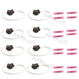 88988963 Automaall 8pc Fuel Injector Connector Harness For Chevy Cobalt Equinox Malibu Pickup C3500