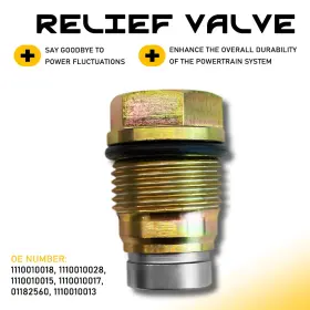 1110010028 Auxito F00r000756 Fuel Rail Pressure Relief Limited Valve For Cummins Dodge Diesel 6.7l