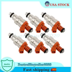 53030343ab Bestsellingseller2020 668727872364 6pcs Fuel Injectors 33007127 For Wrangler Cherokee Yj 1987-1998 I6 4.0l Fj216 Us