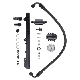 87voda Bfo Fuel Pressure Regulator Gauge Rail For Acura Integra B16a A1 A2 A3 B18c C1 C5