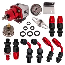 8icahb Bfo Adjustable Fuel Pressure Regulator Kit 100psi Guage An6 6an Fitting Universal
