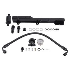 H906qj Bfo High Fuel Pressure Regulator Gauge Rail Line Kit For Honda Civic B16a A1 A2 A3