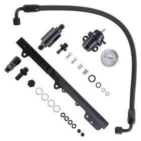 Lmvo71 Bfo High Fuel Pressure Regulator Gauge Rail Line For Honda Civic B-series Engines