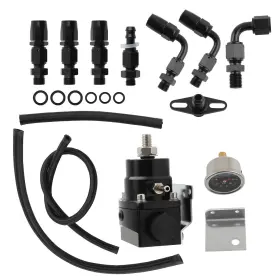 Mgcpy4 Bfo Adjustable Fuel Pressure Regulator Kit 0-100psi An6 Fitting Hose End Cpe