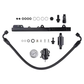 Ozu7lt Bfo Fuel Pressure Regulator Gauge Rail For Acura Integra B16a A1 A2 A3 B18c C1 C5