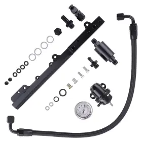 Umq9rc Bfo 1/2 Inch Aluminum Fuel Pressure Gauge For Acura Integra B20b 20z B-series Engines