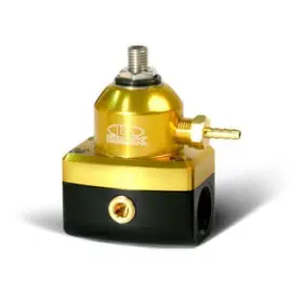 Bxfu-00410-gdb Blox Racing 2-port Design Gold/black Adjustable Fuel Pressure Regulator