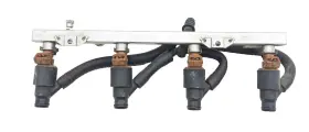 0280151032 Bmw 1247911 96-99 318i Z3 Fuel Injectors With Rail 1.9l 4cy