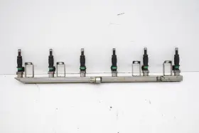 7556954 Bmw 2011 E90 328xi N51 Fuel Rail With Injectors Set Of 6 Oem Kw30