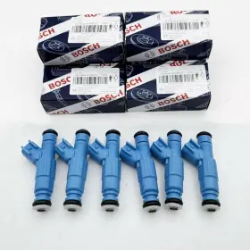 0280155972 Bosch 6x Fuel Injectors 4 Hole Fits For 2002-2003 Dodge Ram 1500 3.7l