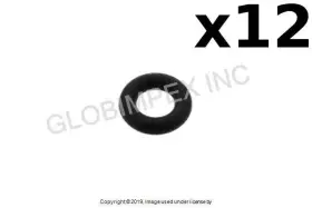 1-280-210-752 Bosch Porsche 1989-2006 Fuel Injector Seal 7.52 X 3.53 Mm 12 Pcs Oem