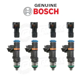 Bos-0280158117-4-ad Bosch Genuine Ev6/ev14 52lb/550cc Fuel Injectors And Adapters 0280158117