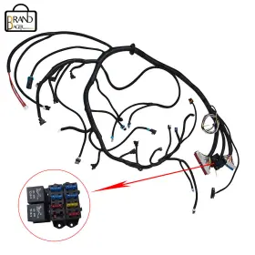 649890 Brandbager Stand Alone Harness Ls1 4l60e For Ls Swap 4.8 5.3 6.0 97-06 Drive By Cable Dbc
