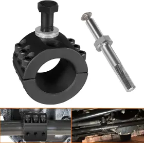 Buqp763 Bu-auto Steering Stabilizer 1-3/8 Inch Od Tie Rod Clamp For Jeep Wrangler Jk Tj Mj 07-18