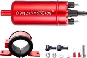 10103144 Carbole External In Line Fuel Pump 116 Psi High Pressure Unversal 12v
