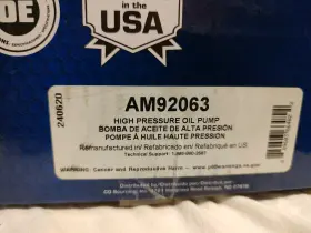 Am92063 Carquest Diesel High Pressure Oil Pump Reman