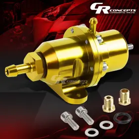 Crc-fprt119gd Charismatic Racing Concepts Open-box Fit Honda Acura Dohc B16 B18 F20 Bolt-on Fuel Pressure Regulator Gold