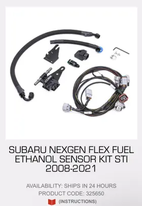 325650 Cobb Tuning Nexgen Flex Fuel Kit - Subaru Wrx Sti 2008-2021