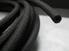Fh7x2.5 Continental 7mm Id Cloth Braided Fuel And Breather Hose - Made In Germany 1 Foot