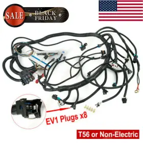 Vortec-ls1-t56 Cortile Emoto 1997-2006 Dbc Ls1 Standalone Wiring Harness T56 Or Non-electric Tran 4.8 5.3 6.0