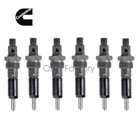 3802035 Cummins 3802327 Oem 6 Pcs Fuel Injectors For 4b 3.9l 6b 5.9l 3802008