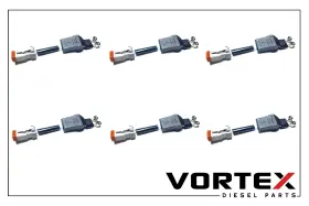 3803682 Cummins N14 M11 L10 Injector Electrical Connector / Wiring Harness 6 Connectors