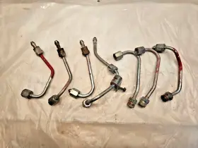 4946584 Cummins Set Of 7 6c 8.3l Isc Isl Injector Fuel Supply Line Tubes Oem