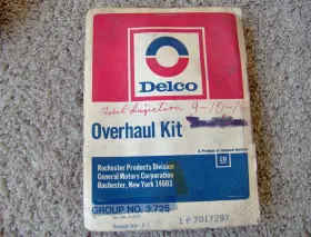 7017297 Delco Remy 1963 63 1964 1965 65 Corvette Nos Gm Rochester Fuel Injection Rebuild Kit