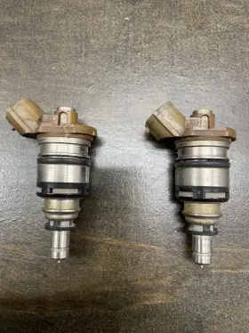 195500-2460 Denso 2x Nippon 550cc Rb20det Mazda Rx7 200sx S13 Upgrade Injector