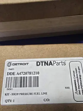 A4720781210 Detroit Diesel Gen 5 Dd15 High Pressure Fuel Lines Dde A472781210