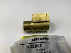 122860 Edelmann Inverted Flared Tube Male Elbow Fitting 1/2 Inch 3/8 Npt 122860 Edelmann Inverted Flared Tube Male Elbow Fitting 1/2 Inch 3/8 Npt