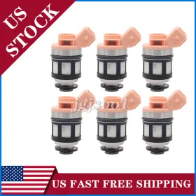 16600-88g10 For Hitachi Fij0003 6pcs Fuel Injectors Fits 1990-95 D21 Pickup Pathfinder Quest 3.0l V6