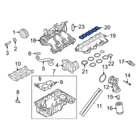 7t4z9h486da Ford Oe For Fusion 2010-2012 Fuel Injection Plenum Gasket