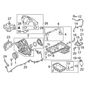 Bc3z9439b Ford Oe For F-250 Super Duty 11-19 Upper Fuel Injection Plenum Gasket