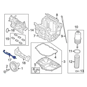 Jl3z9b325c Ford Oe Fuel Line Bracket
