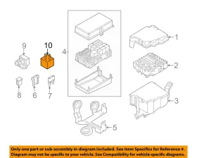 Au5z9d370p Ford Oem 11-19 Fiesta Mustang Electrical Fuse Relay-fuel Pump Relay