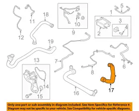 Ds7z6758f Ford Oem 14-20 Escape Emission Components-connector Tube Ds7z6758f Ford Oem 14-20 Escape Emission Components-connector Tube