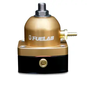 Tlx-flb53501-5-cl360a70 Fuelab Fuel Pressure Regulator 25-90 Psi 2 -6an In 1 Return Gold
