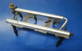 12586553 General Motors Gm 3.1l 3.4l Dual Fuel Rail With Injectors And Wiring Harness Oem