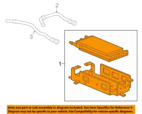 84300349 Gm Oem 18-19 Equinox Emission Components-fuel Cooler Assy