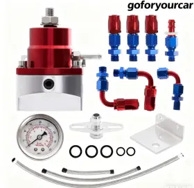 Gof Pro 299 Adjustable Universal 6an Fuel Pressure Regulator Kit Efi Bypass Return 0-100psi