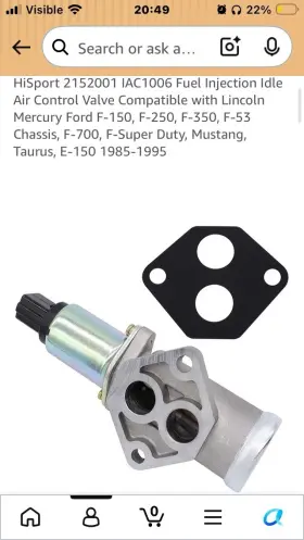 Hisport 2152001 Idle Air Control Valve Iac