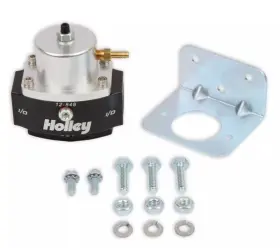 12-848 Holley Dominator Fuel Pressure Regulator Inline Return Style 15-65psi Blk