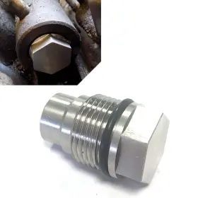 Hukyu 890000105863 Race Fuel Rail Plug Valve For Chevy Gmc 6.6l Duramax Dodge 6.7l Cummins